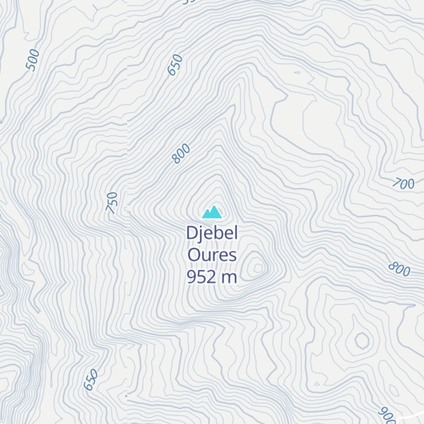 Map of Djebel Oures