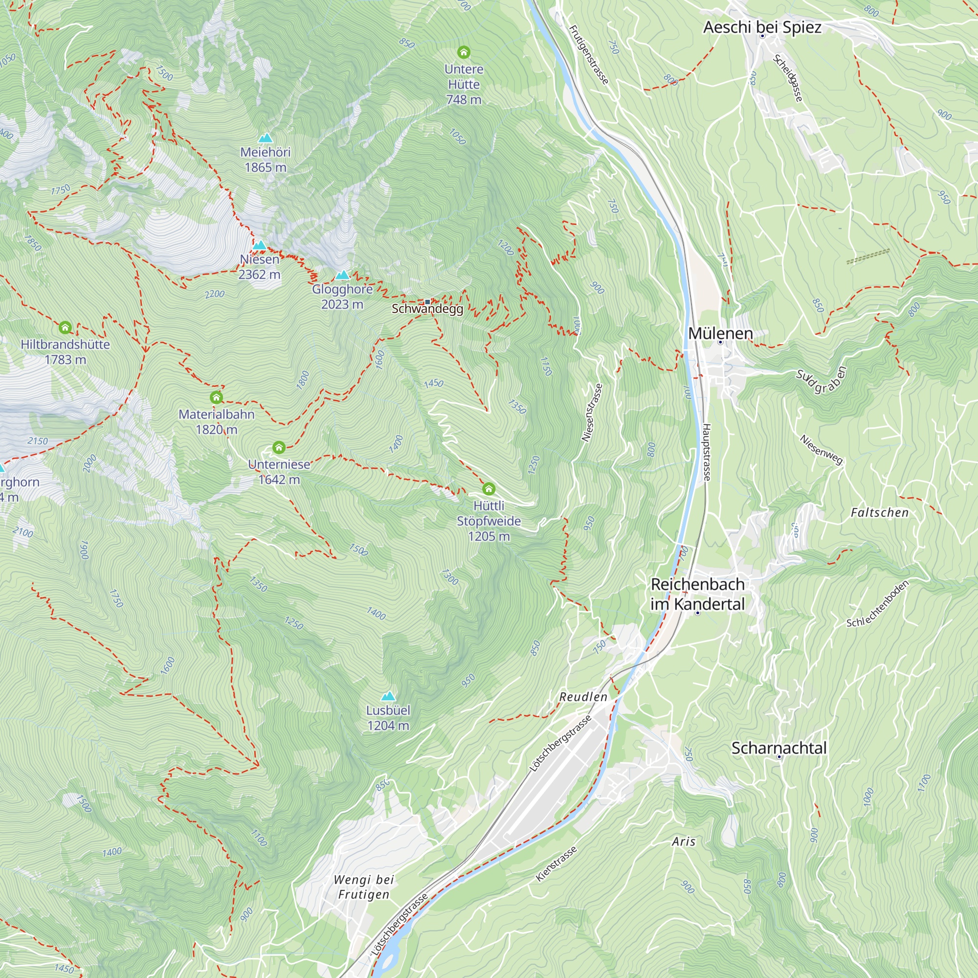 Hüttli Stöpfweide map