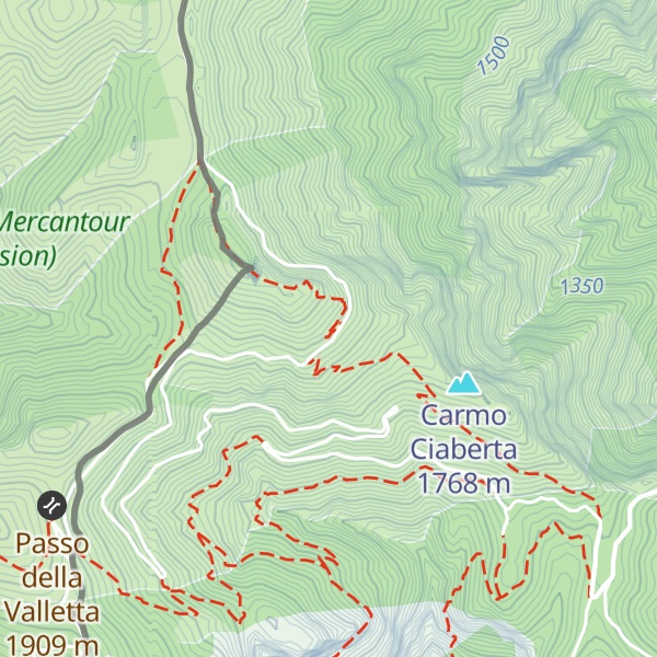 Map of Rifugio Monte Grai - Silvio Lepanto