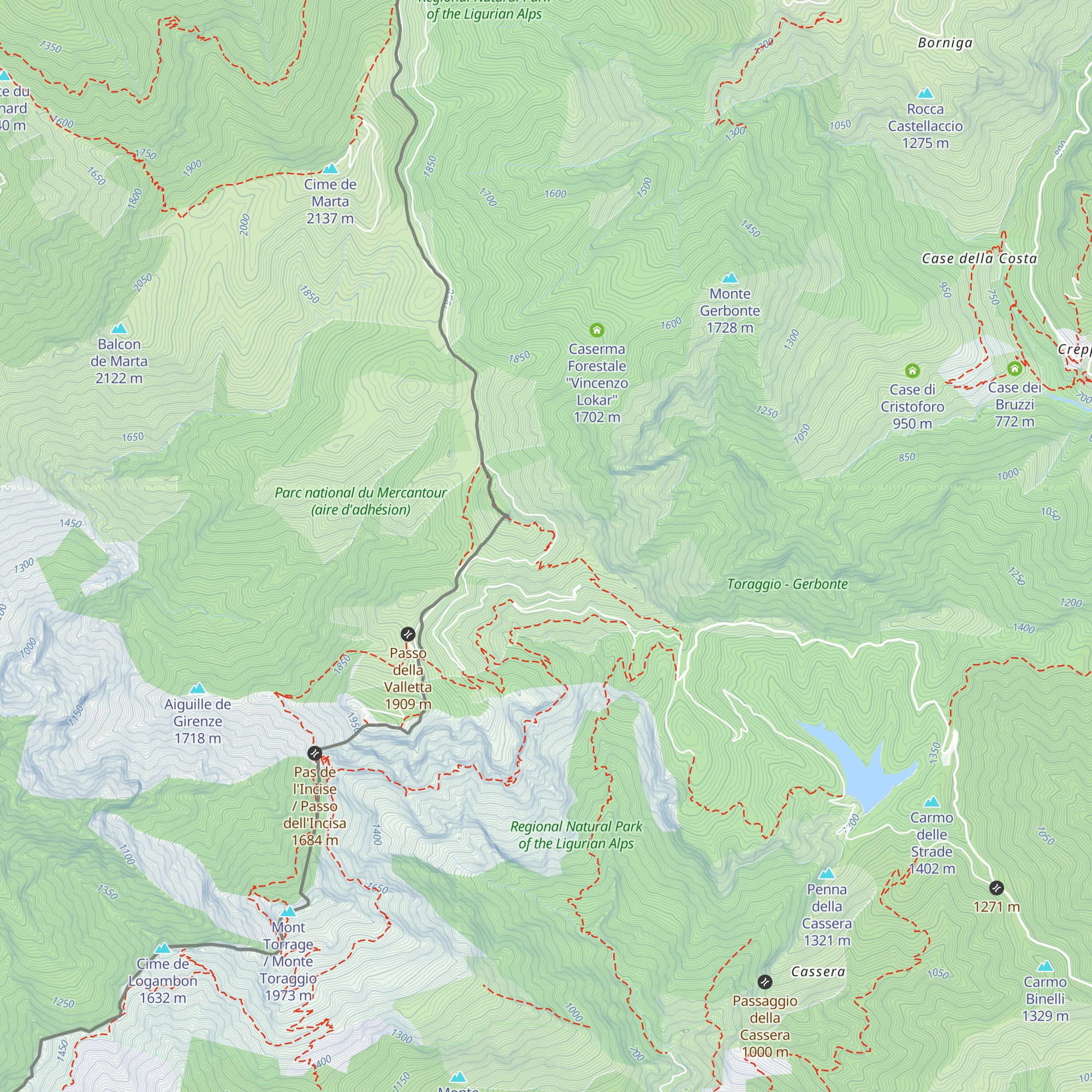Rifugio Monte Grai - Silvio Lepanto map