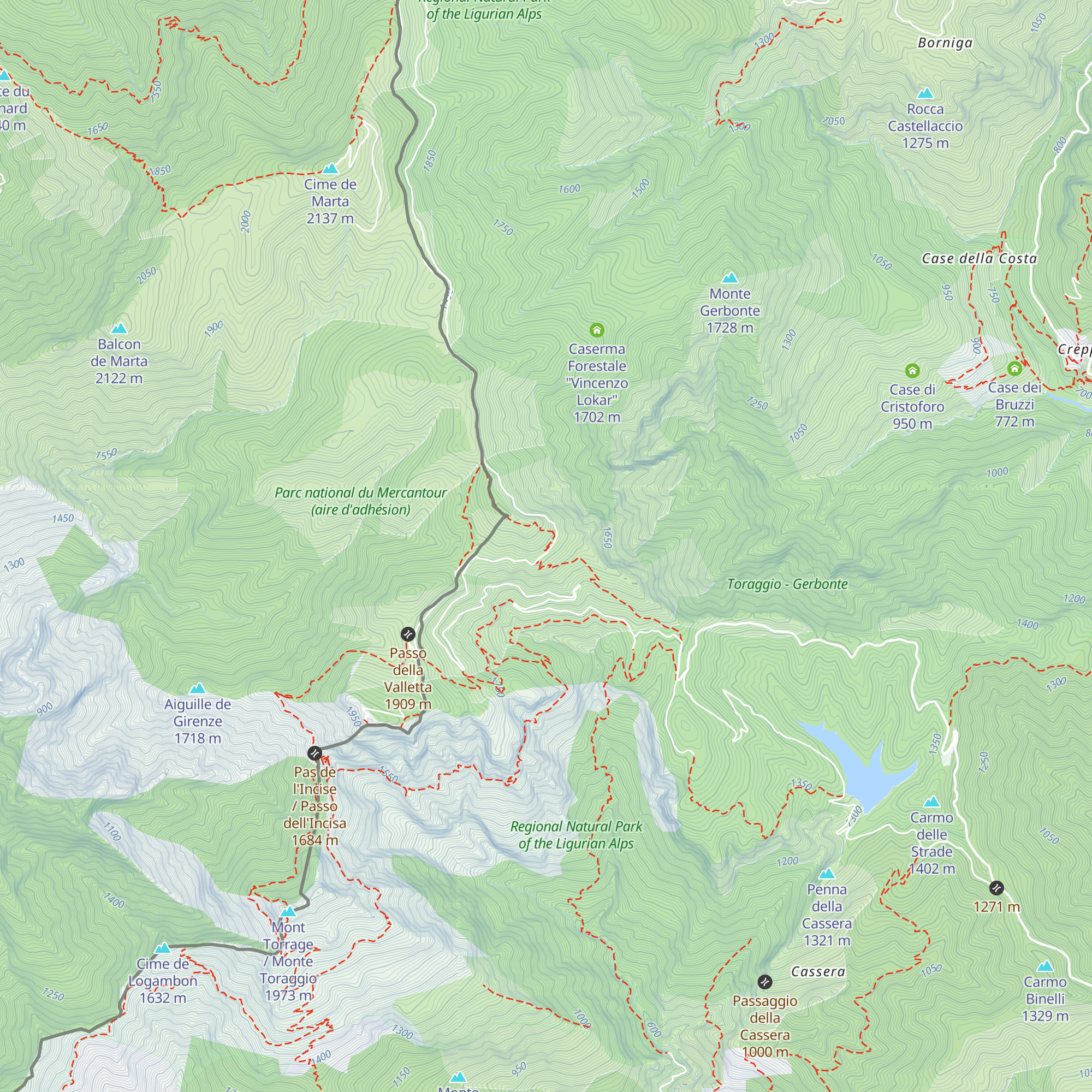 Rifugio Monte Grai - Silvio Lepanto map