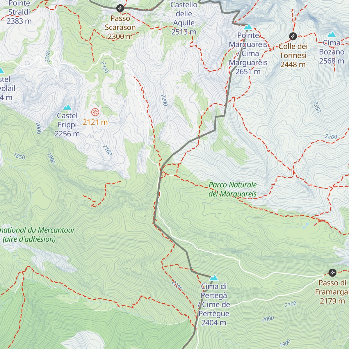 Rifugio Don Barbera map