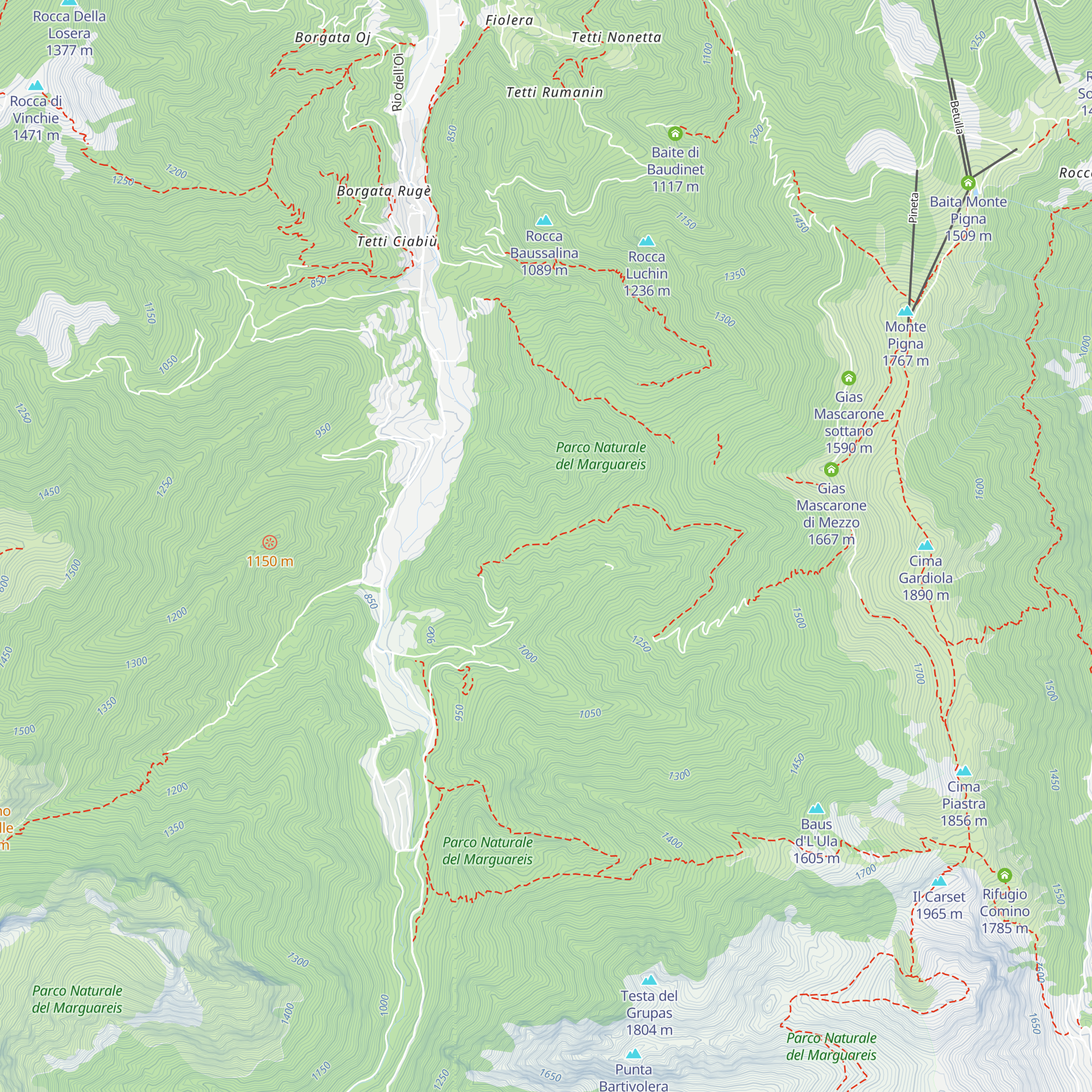 Rifugio San Michele map