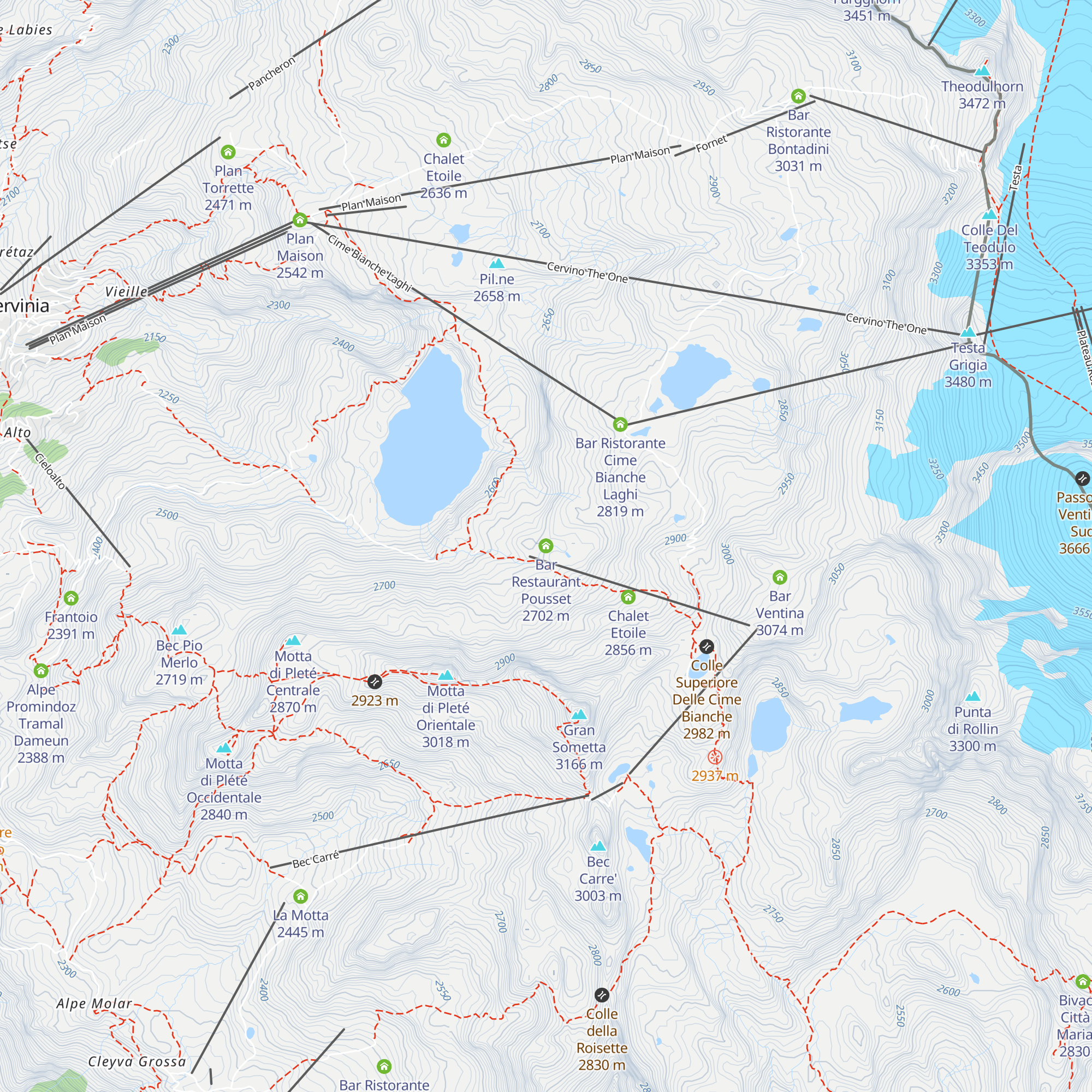 Bar Restaurant Pousset map