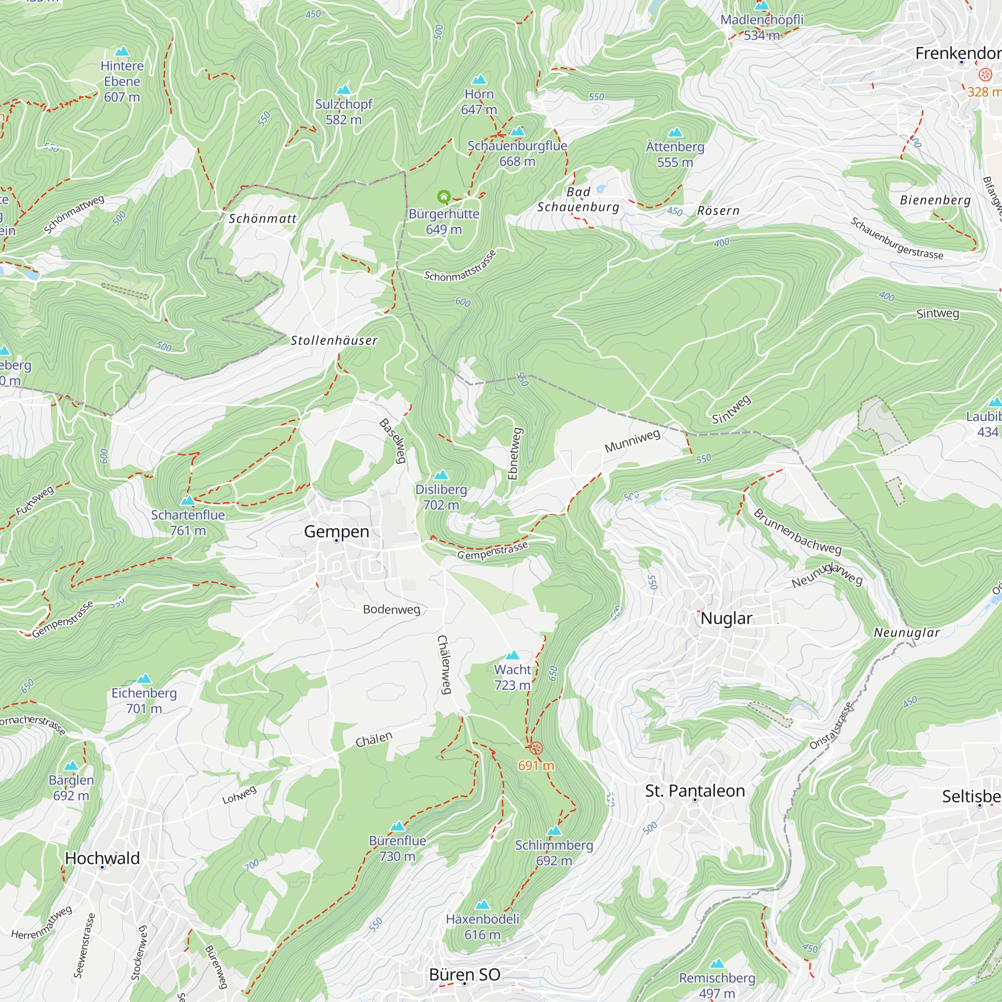 Jagdhütte Schwarbuebe map