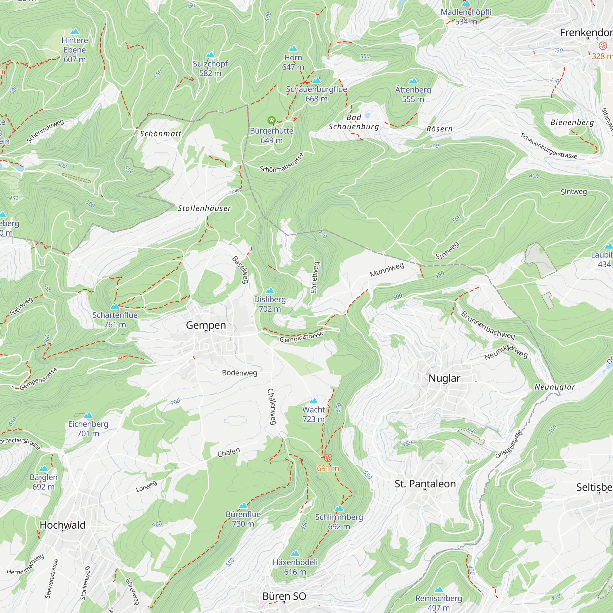 Jagdhütte Schwarbuebe map