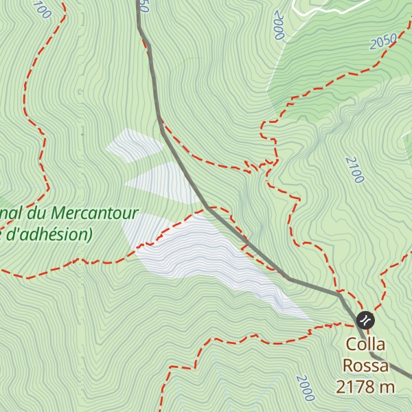 Map of Mont Bertrand / Monte Bertrand
