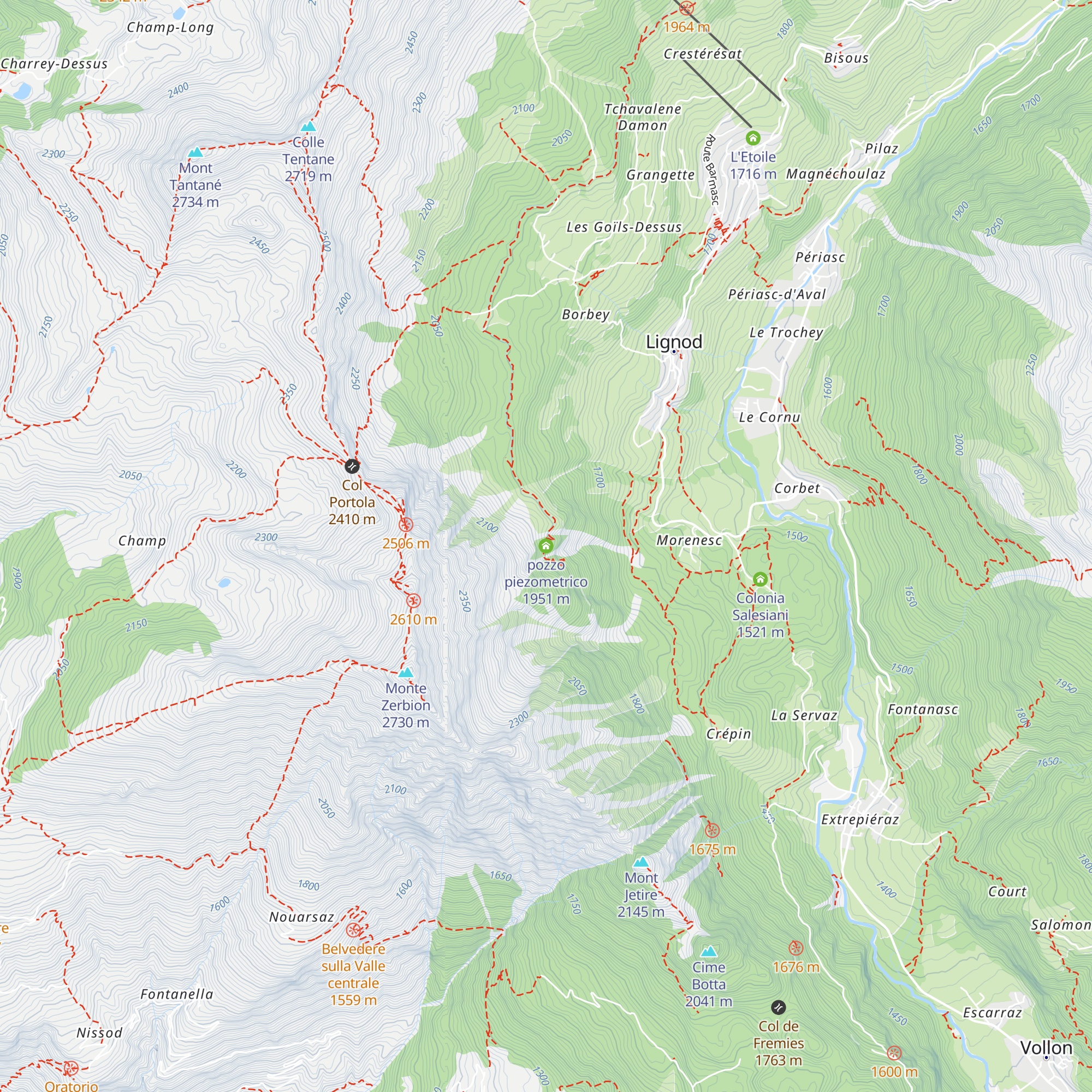pozzo piezometrico map