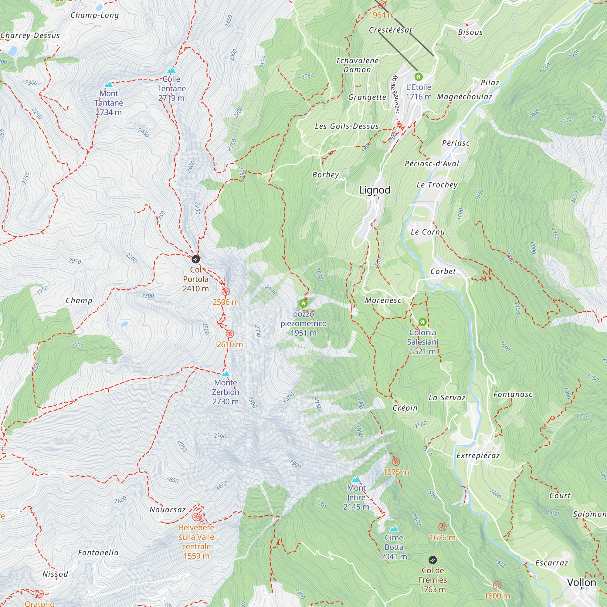 pozzo piezometrico map