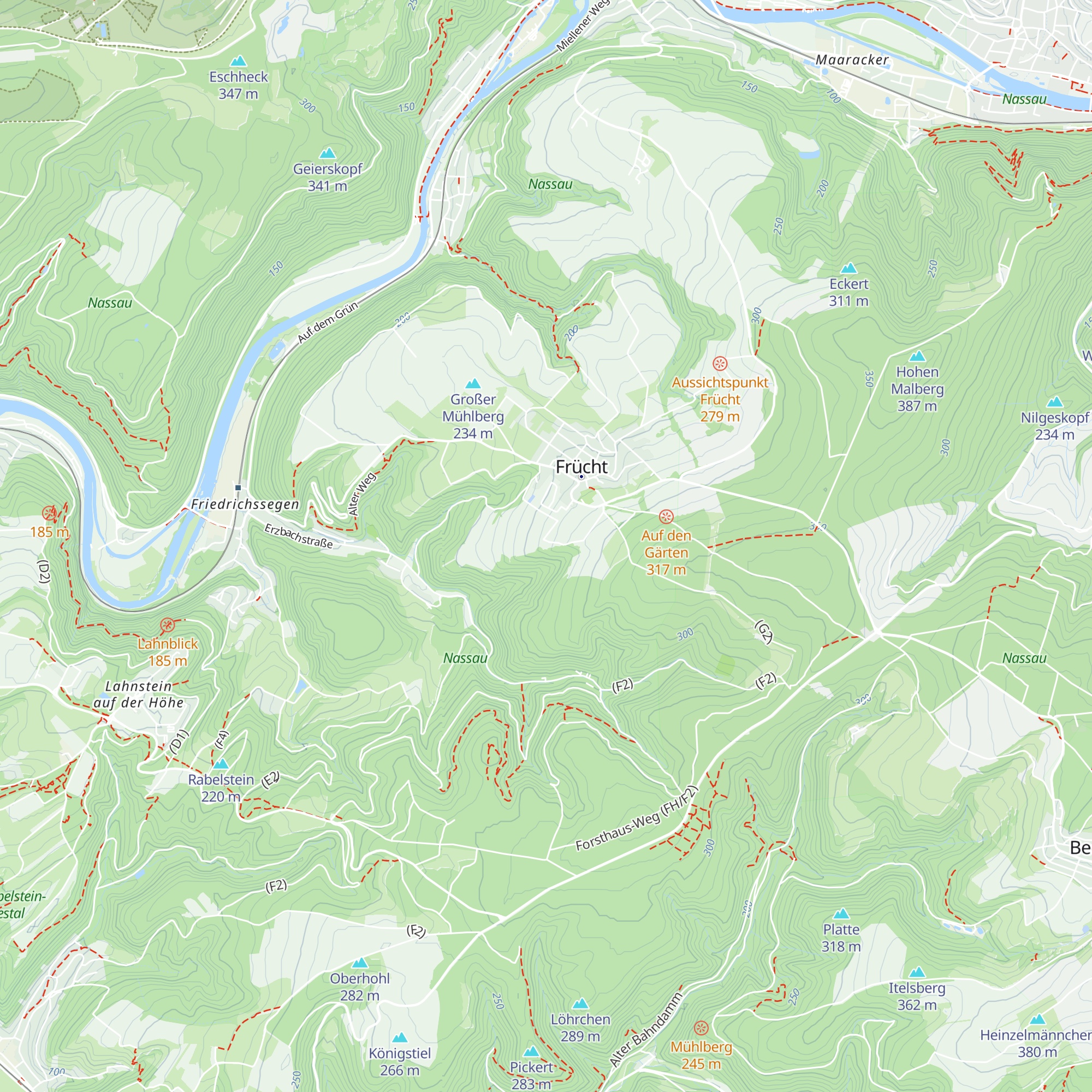 Grillhütte Frücht map