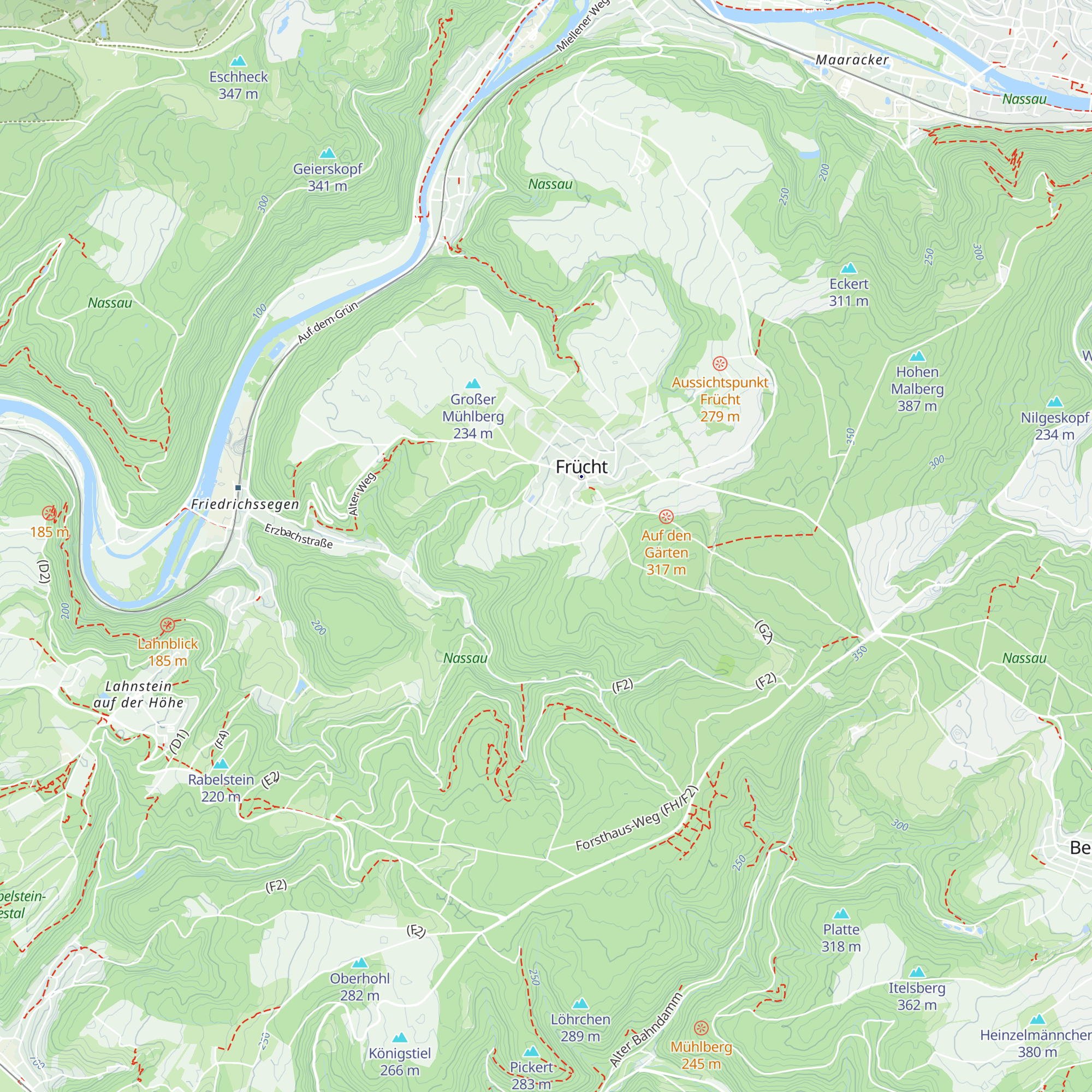 Grillhütte Frücht map