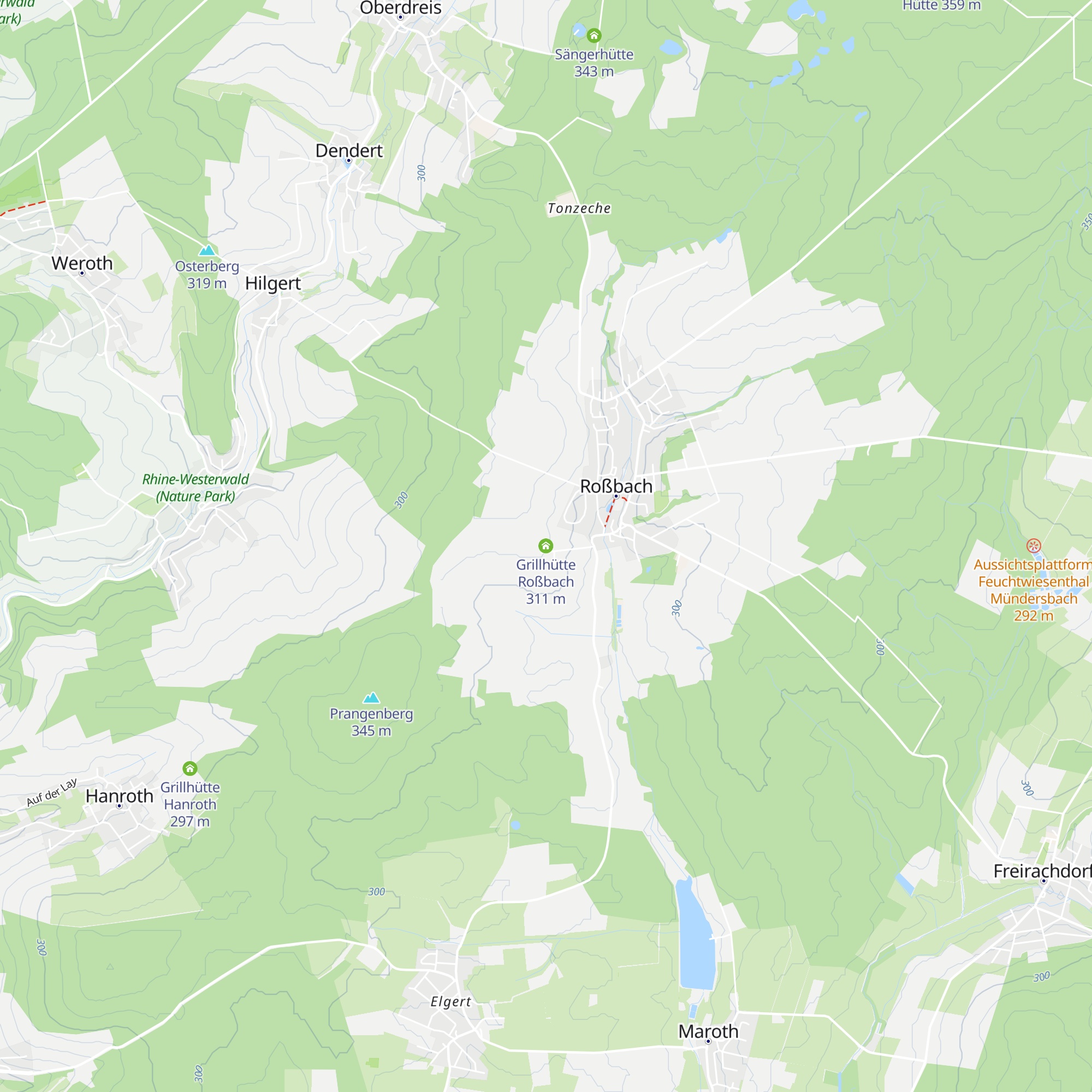 Grillhütte Roßbach map