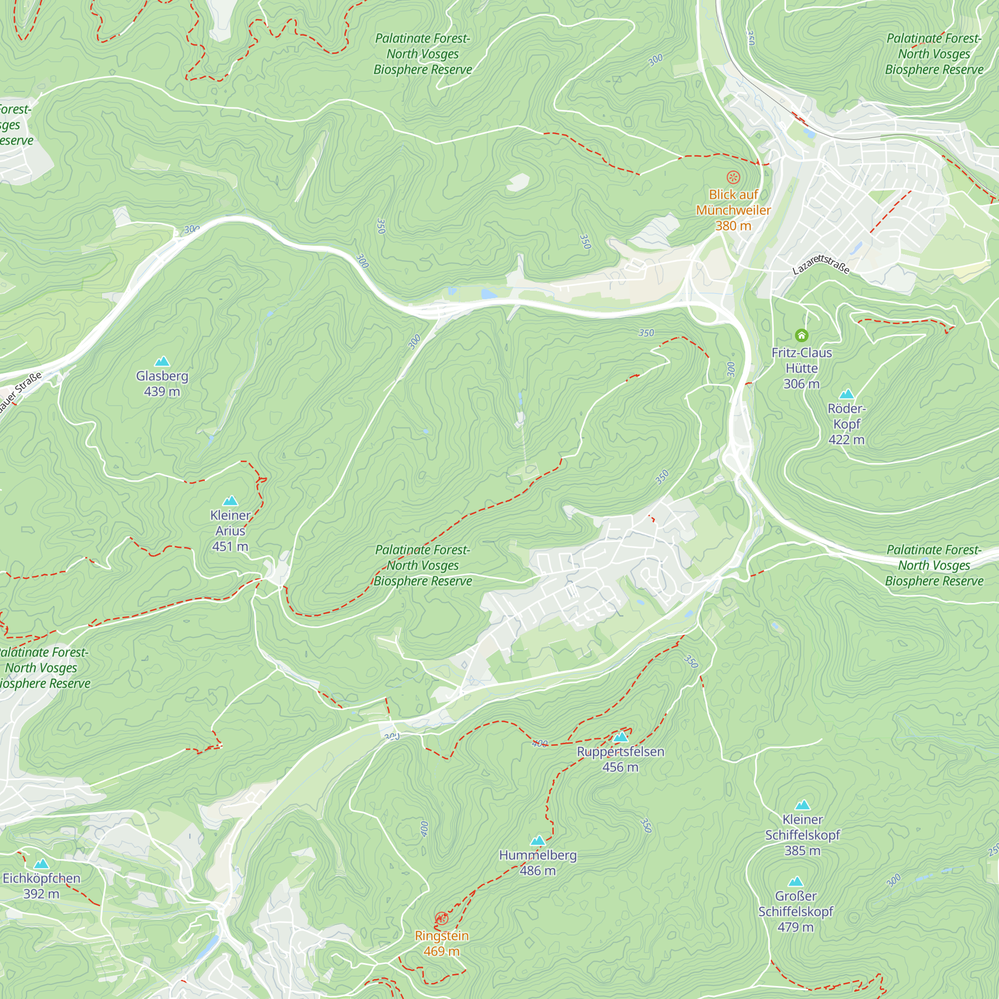 Arius-Hütte map