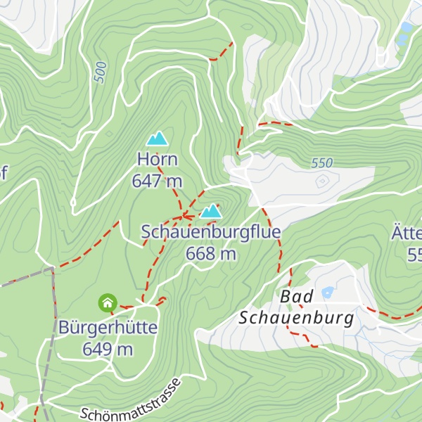 Map of Schauenburgflue