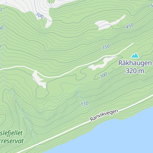 Map of Fjellslættet