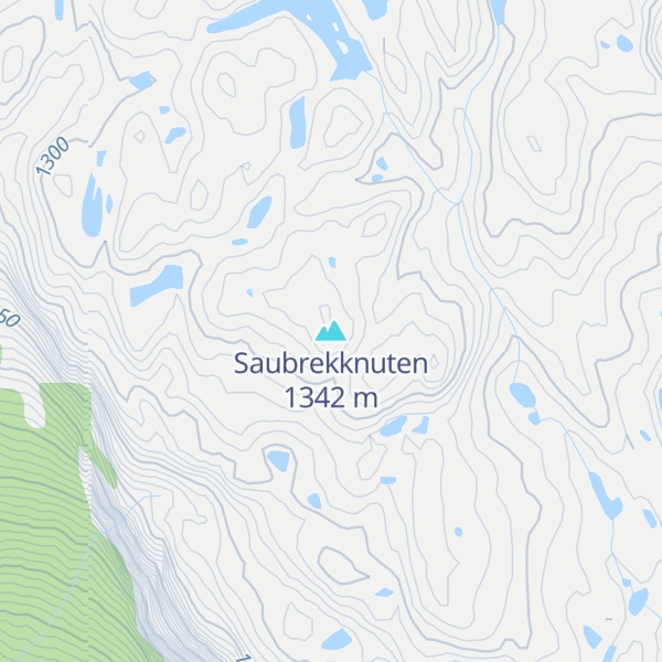 Map of Saubrekknuten