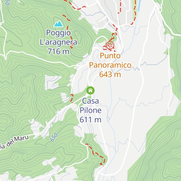 Map of Casa Pilone