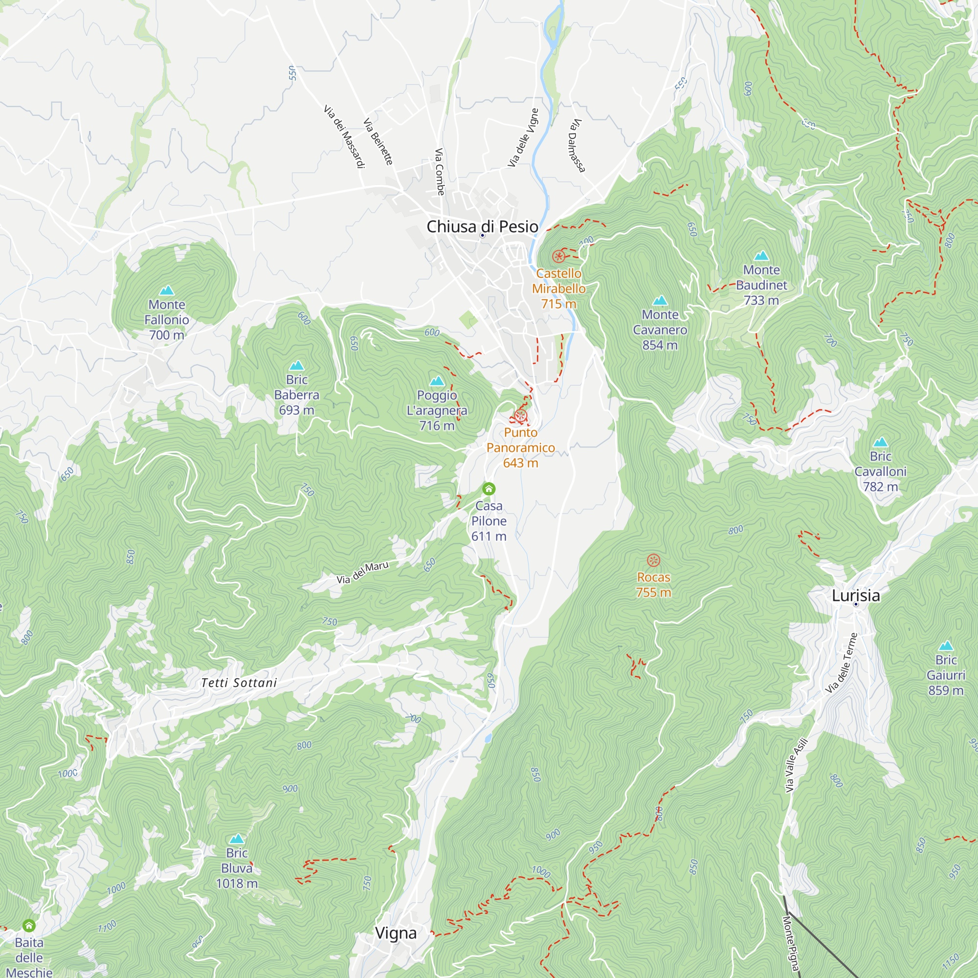 Casa Pilone map