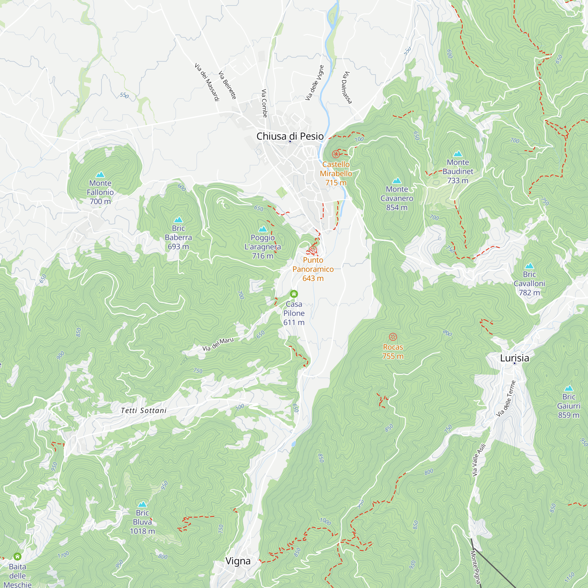 Casa Pilone map