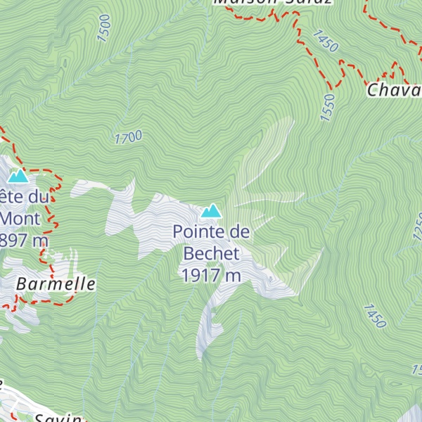 Map of Pointe de Bechet