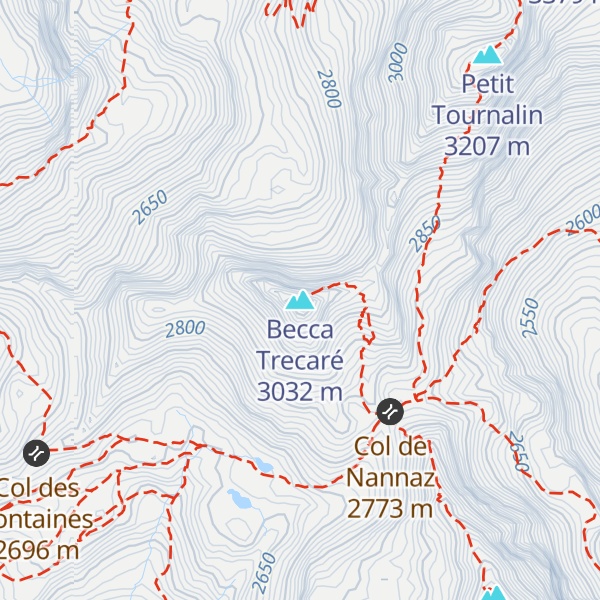 Map of Becca Trecaré