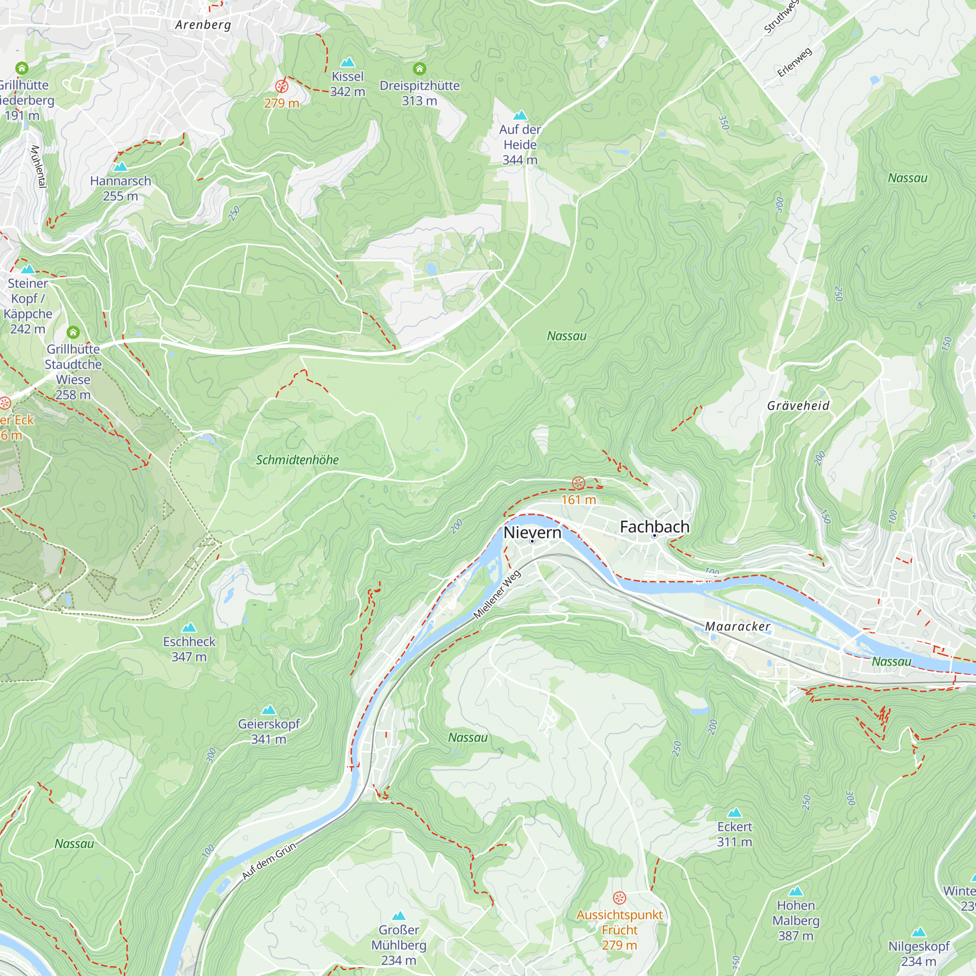Zwei-Tannen-Hütte map