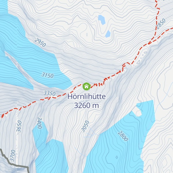 Map of Hörnlihütte