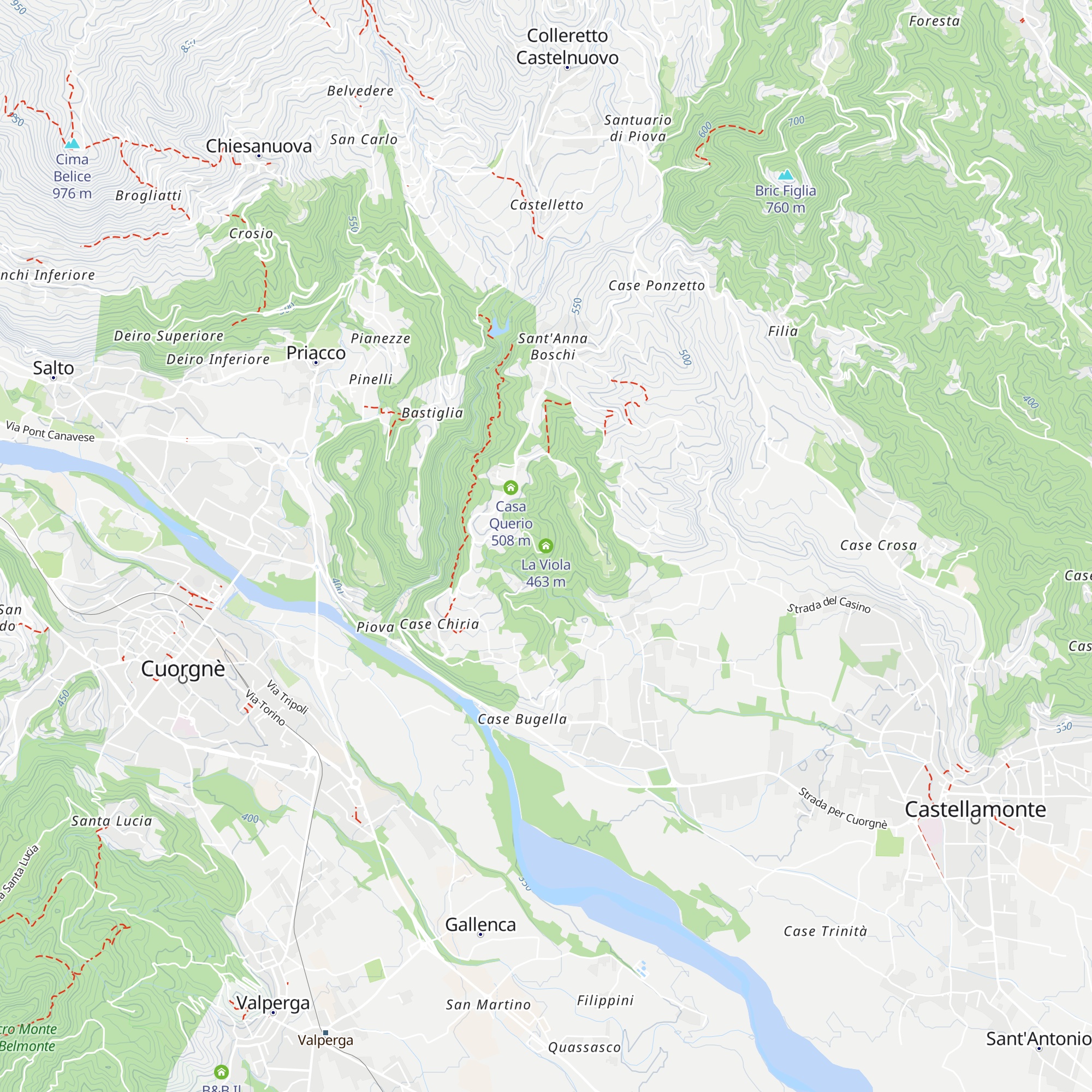La Viola map