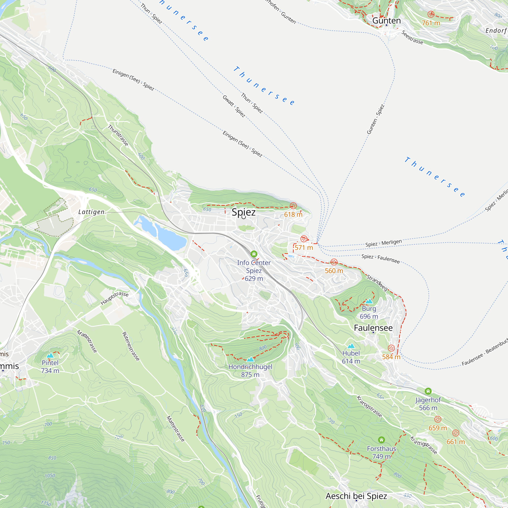 Info Center Spiez map