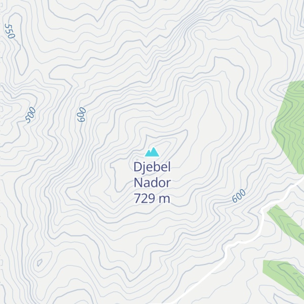 Map of Djebel Nador