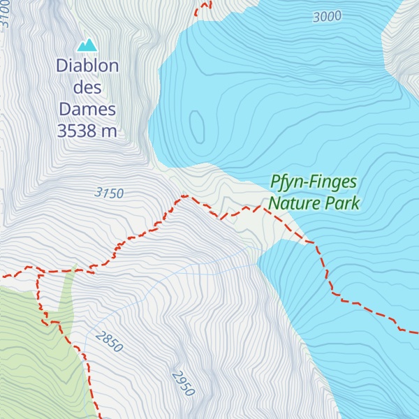 Map of Cabane de Tracuit CAS