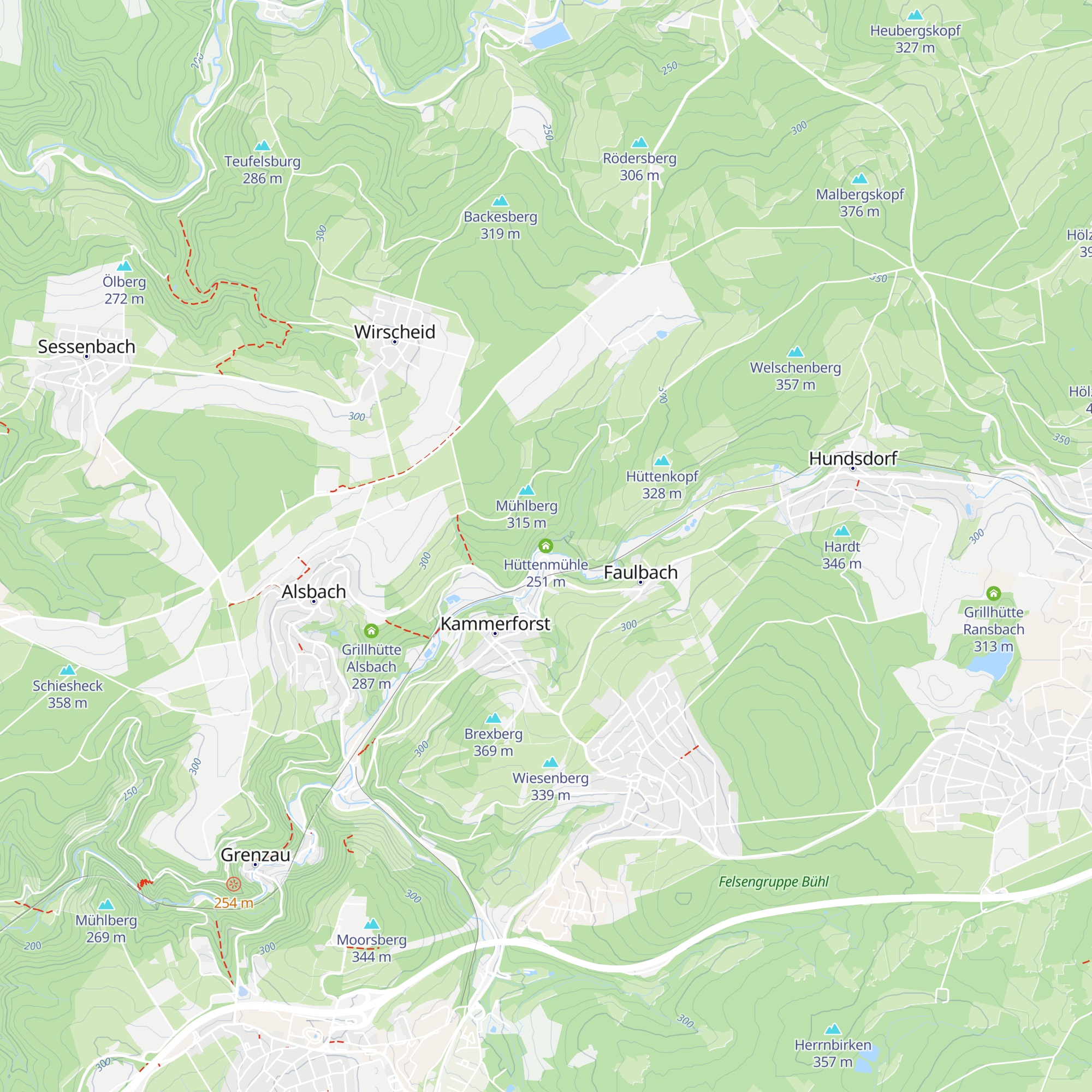 Hüttenmühle map