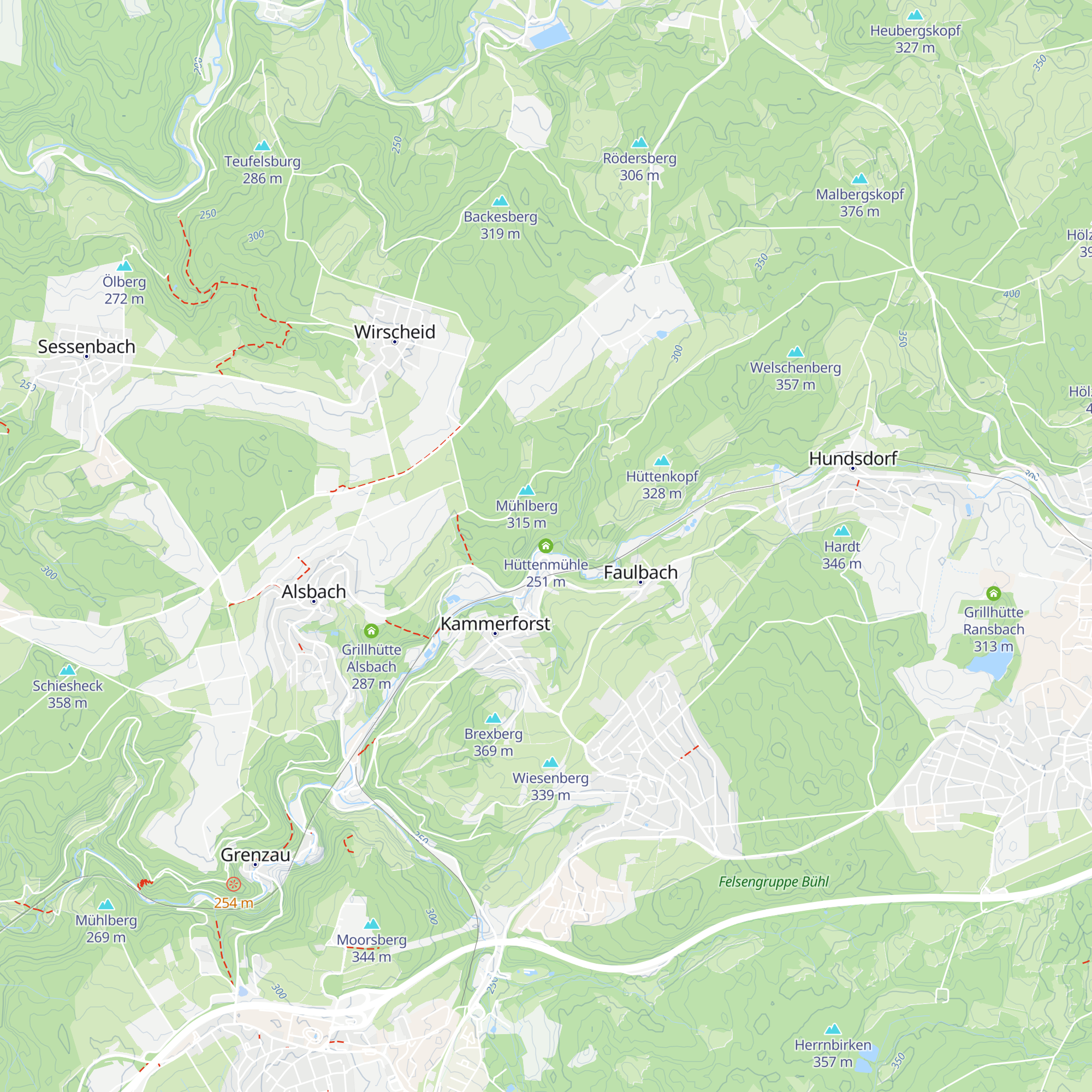 Hüttenmühle map