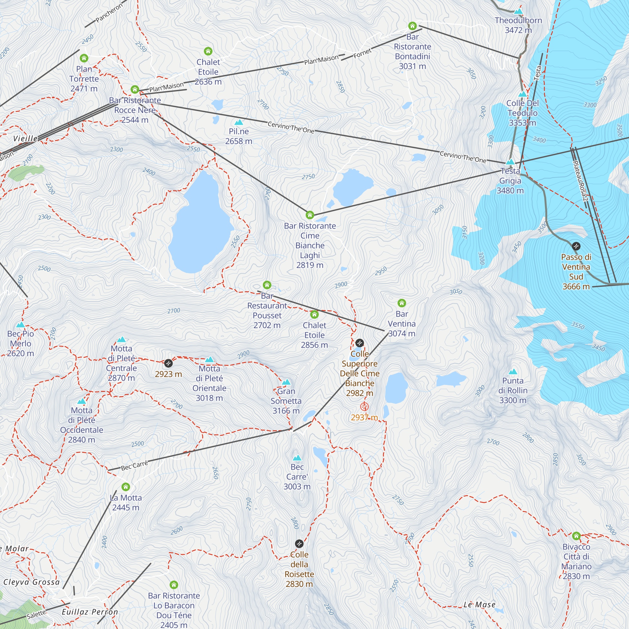 Chalet Etoile map