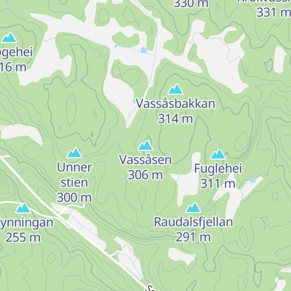 Map of Vassåsen
