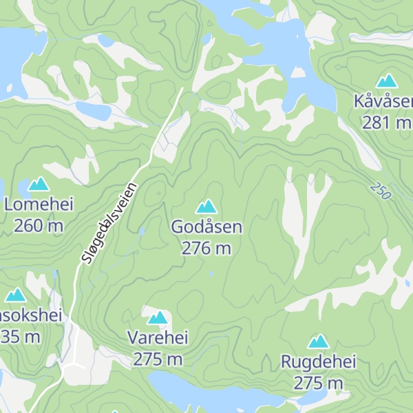 Map of Godåsen