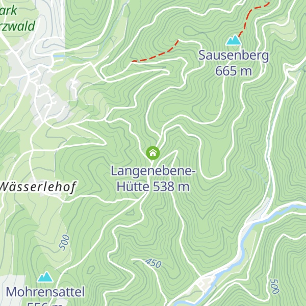 Map of Langenebene-Hütte