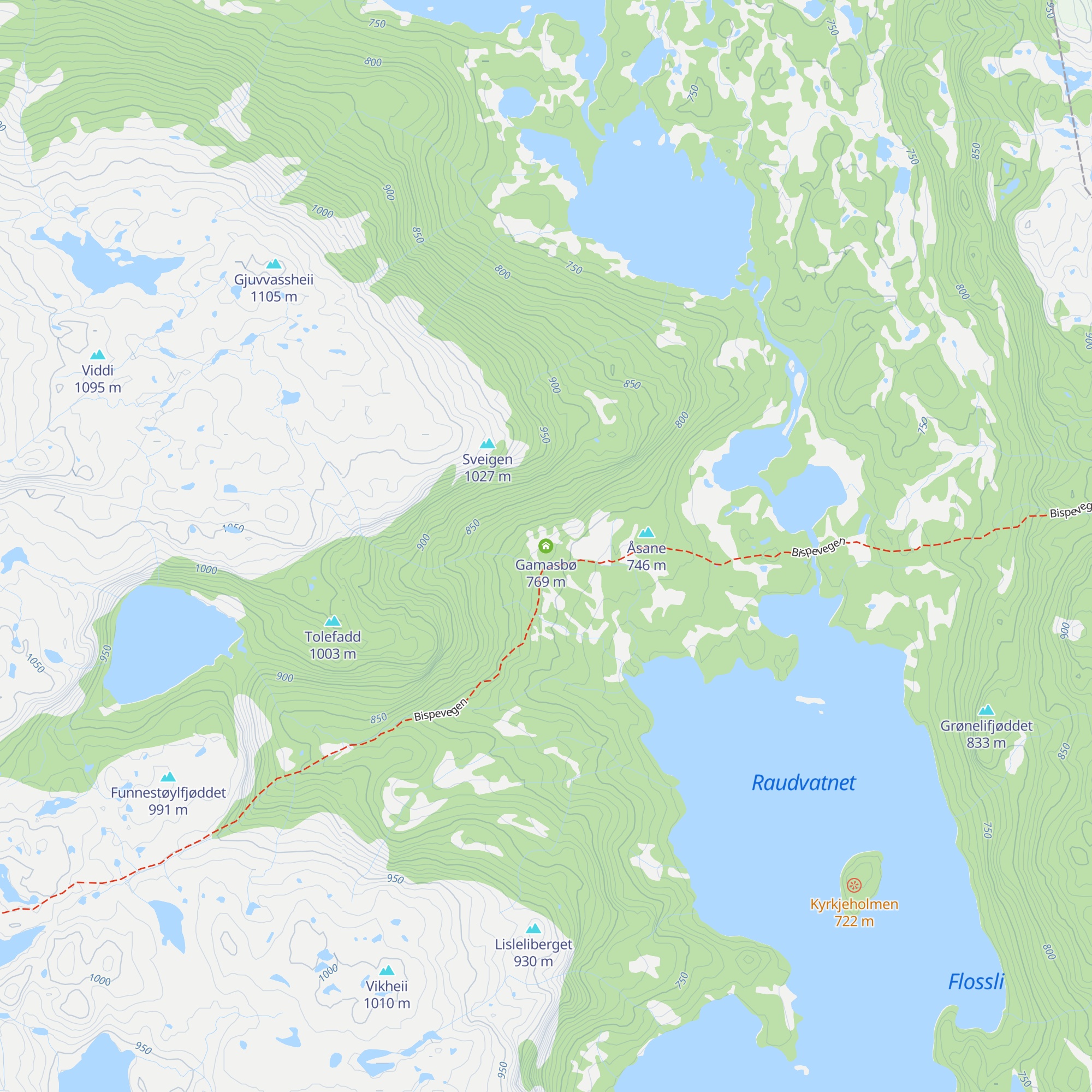 Gamasbø map