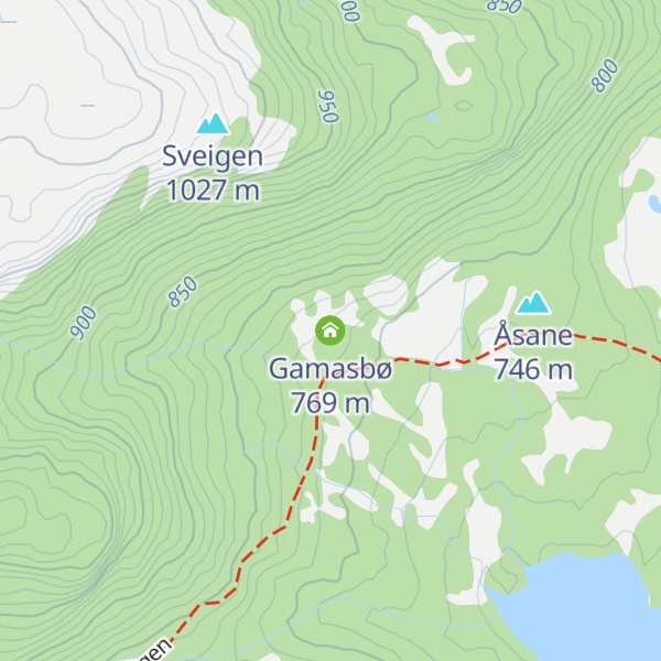 Map of Gamasbø