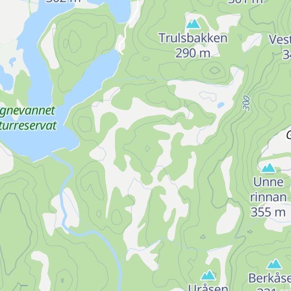 Map of Høystadbakken