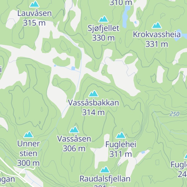 Map of Vassåsbakkan