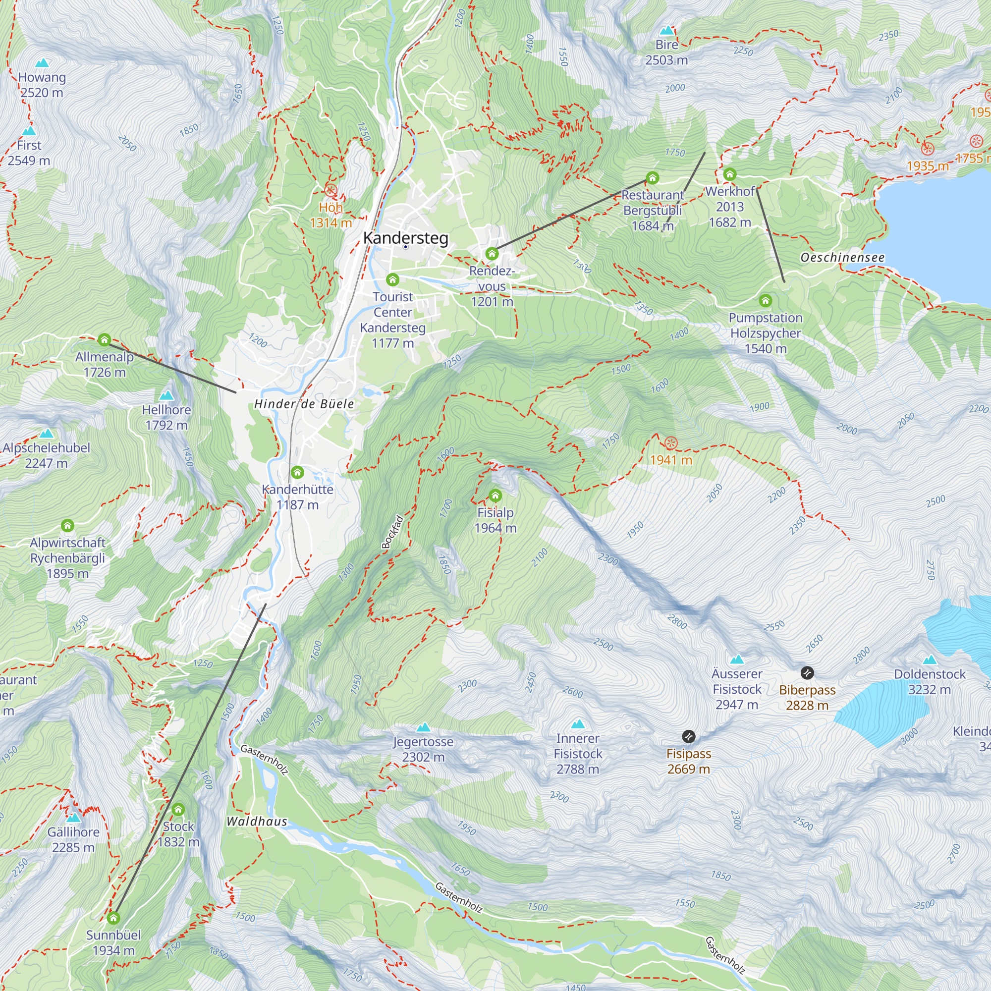 Fisialp map