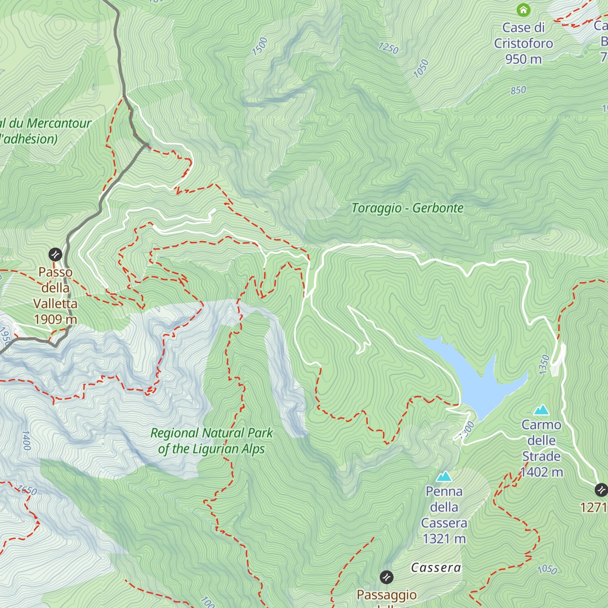 Rifugio Allavena map
