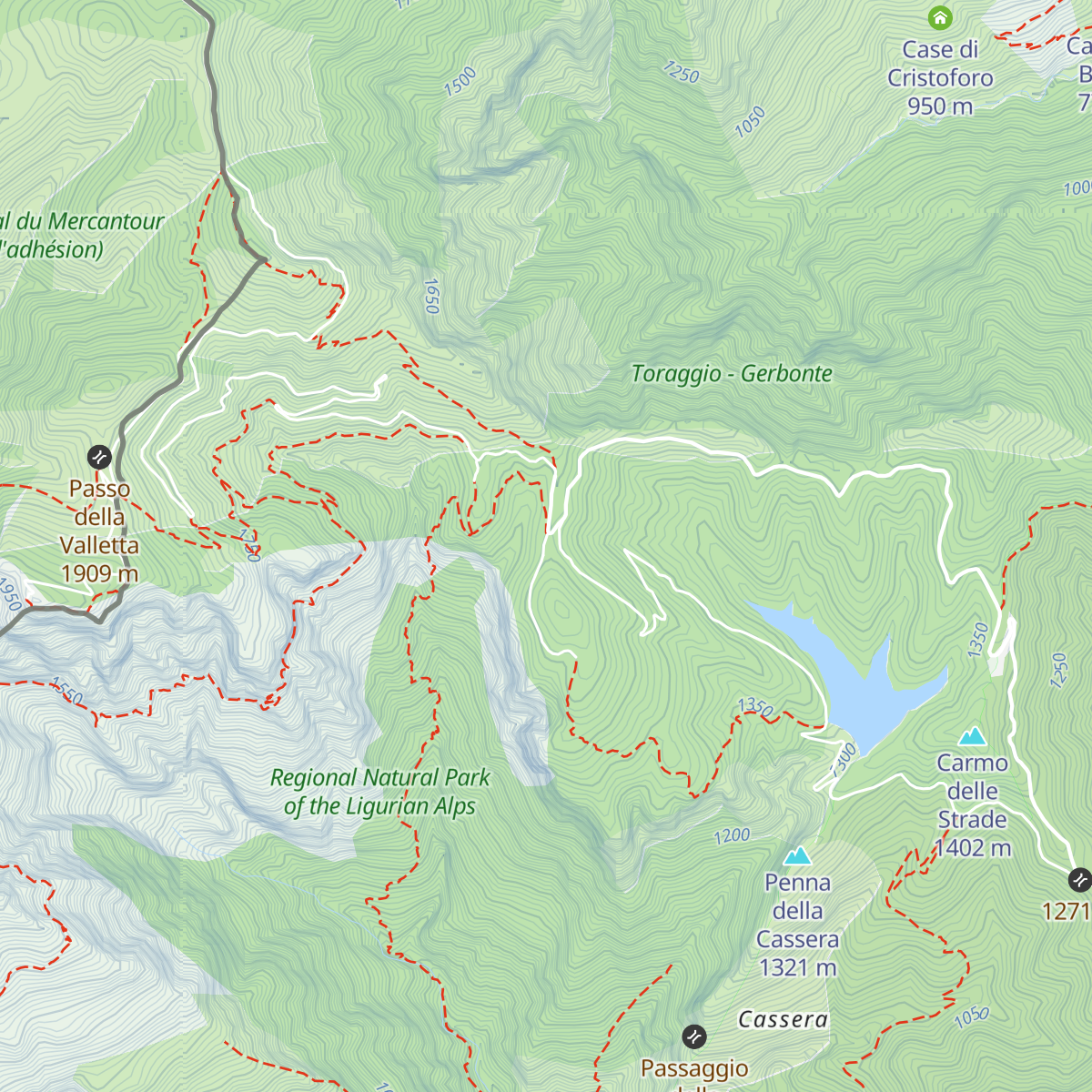 Rifugio Allavena map