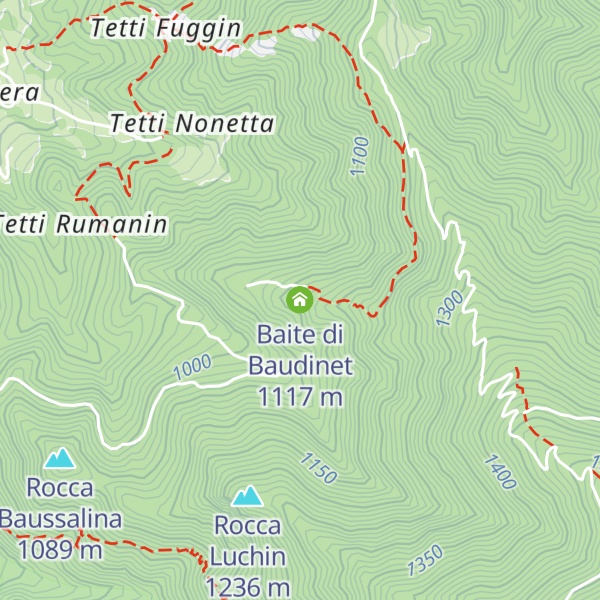 Map of Baite di Baudinet