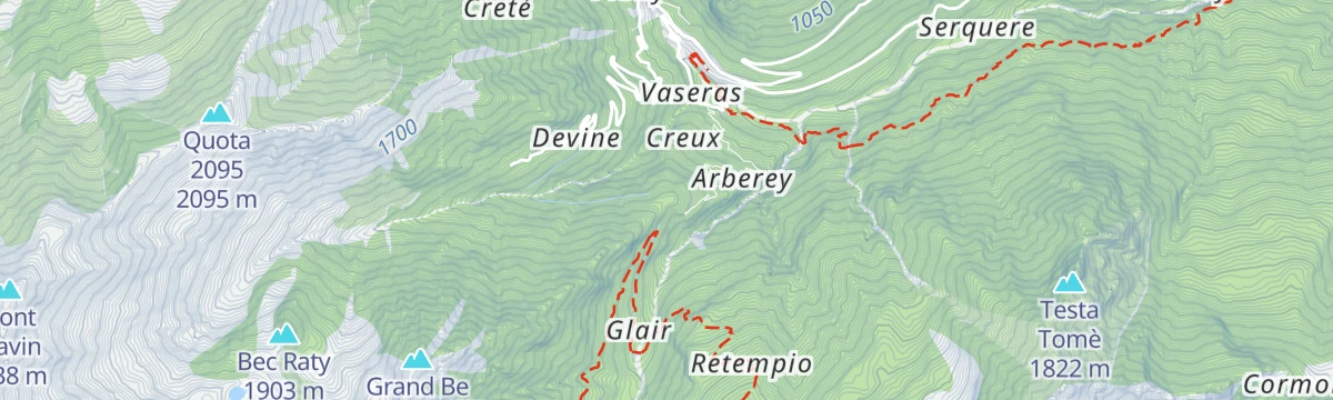 Map of the start of Crest