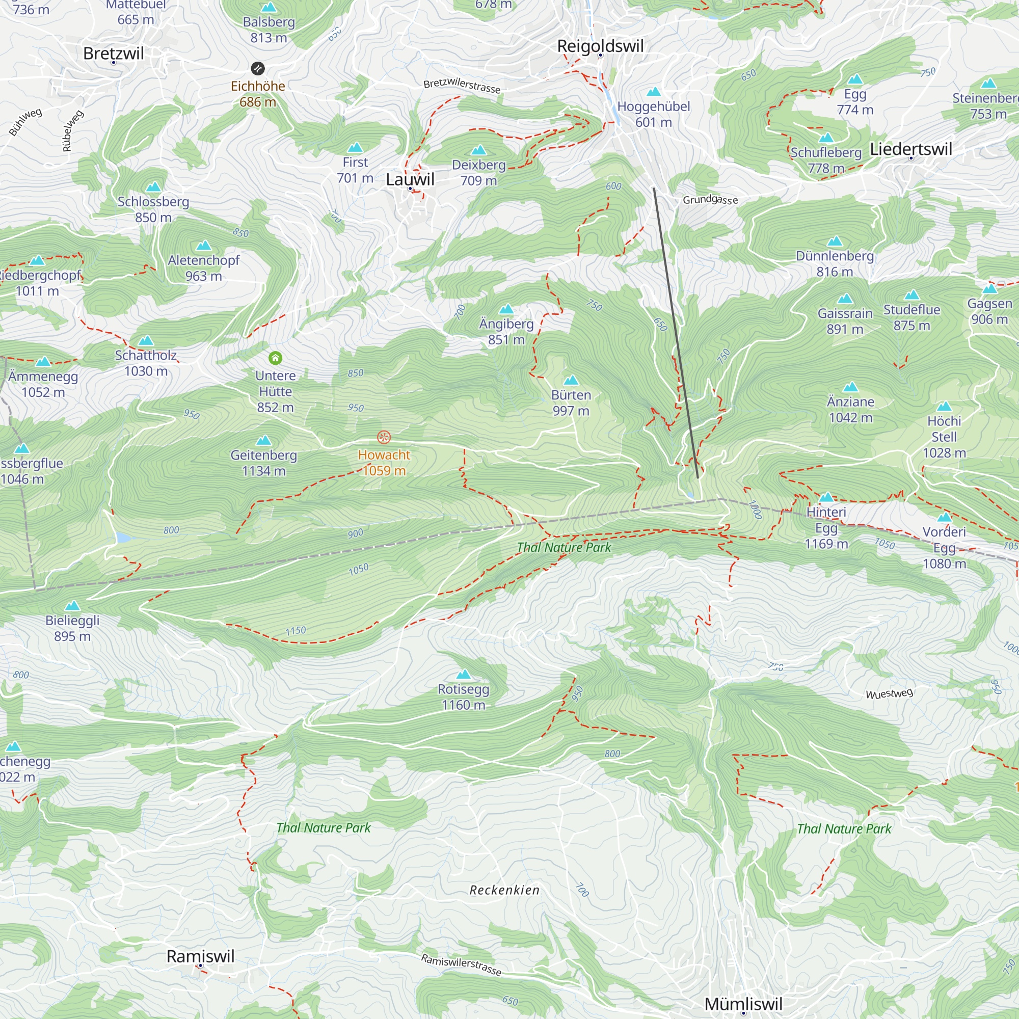Berghaus Vogelberg map