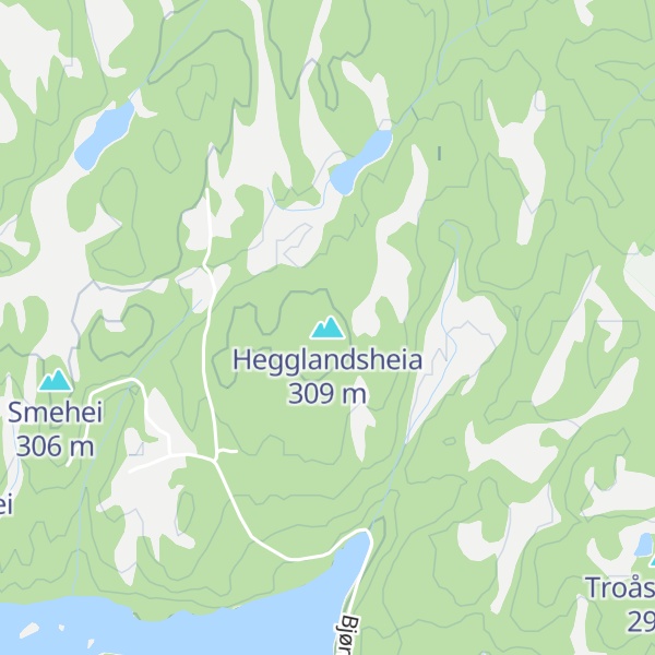 Map of Hegglandsheia