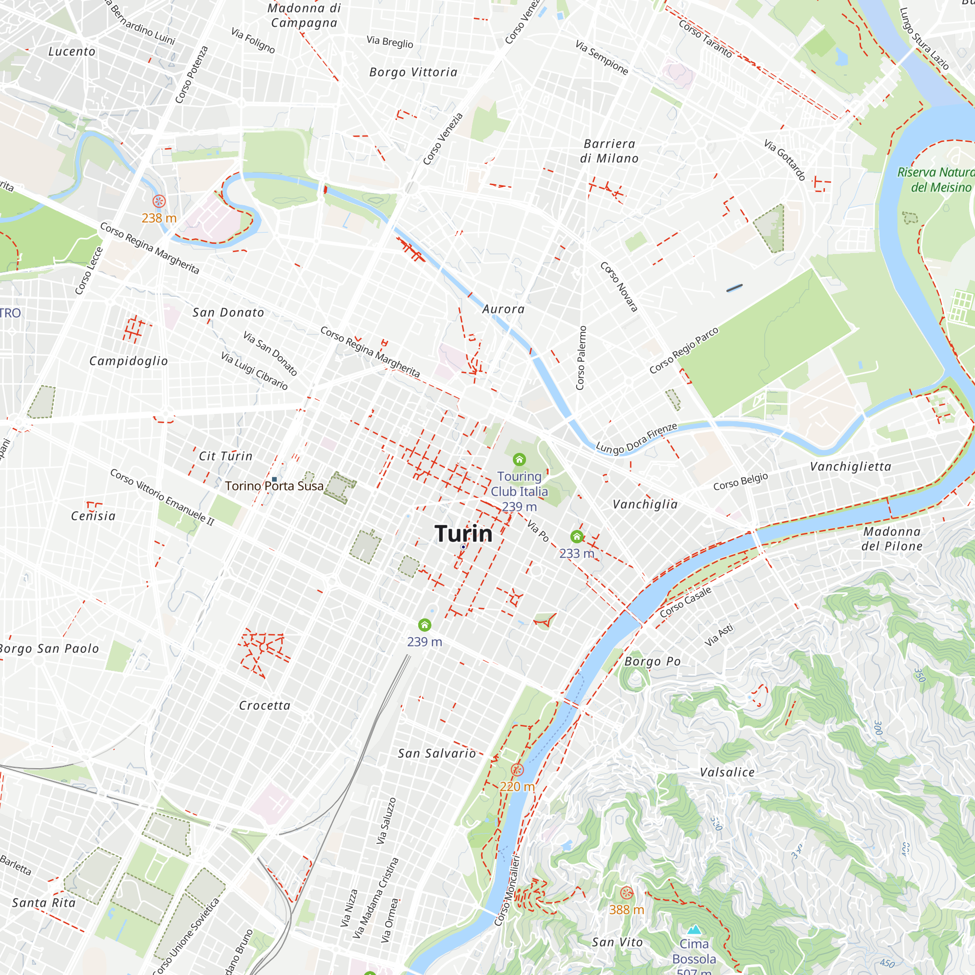 Torino - Ufficio del Turismo map
