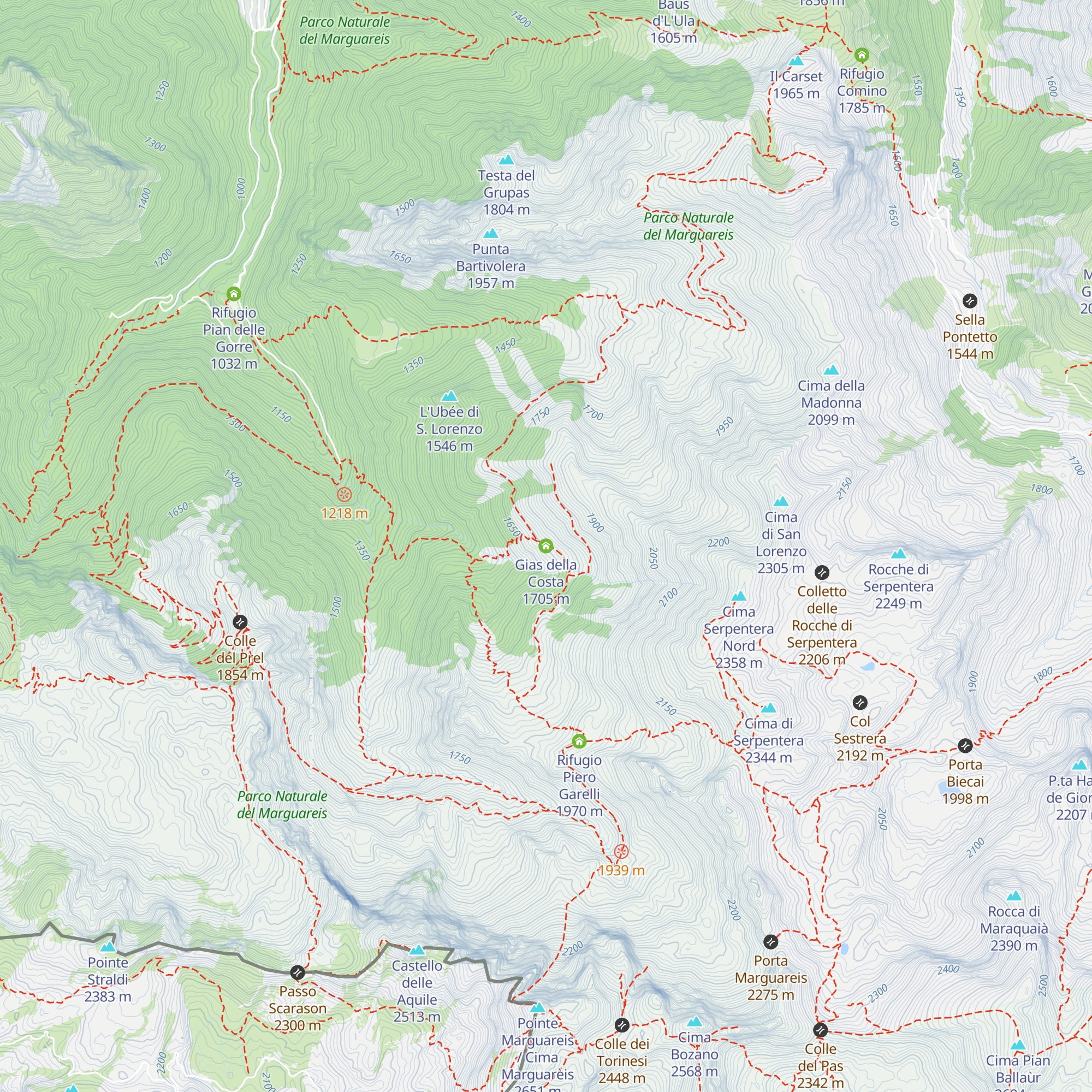 Gias della Costa map